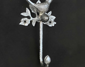 Brass Chrome Bird Hook / Made of Solid Brass & Handcrafted / Durable for atleast 5 years !! Limited Stock Left
