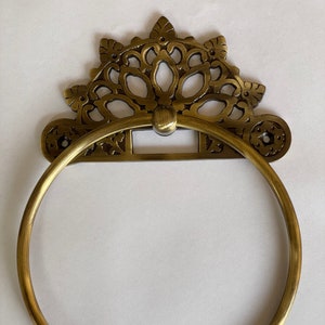 Brass Victorian Towel Ring / Directly from Manufacturer / Screws included / SUPER SAVER DEAL till the stock lasts Hurry !!