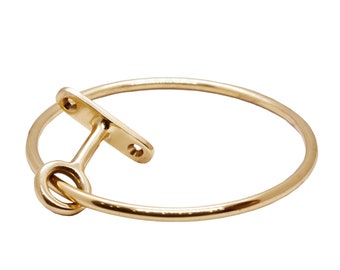 Unlacquered Minimalist Brass Towel Ring / Solid Heavy Brass and Handcrafted / Selling Fast and Limited Stock /Saver Prices till Stock Last