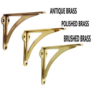 Brass Shelf Brackets Ironbridge Heavy Solid Cast Brass Kitchen