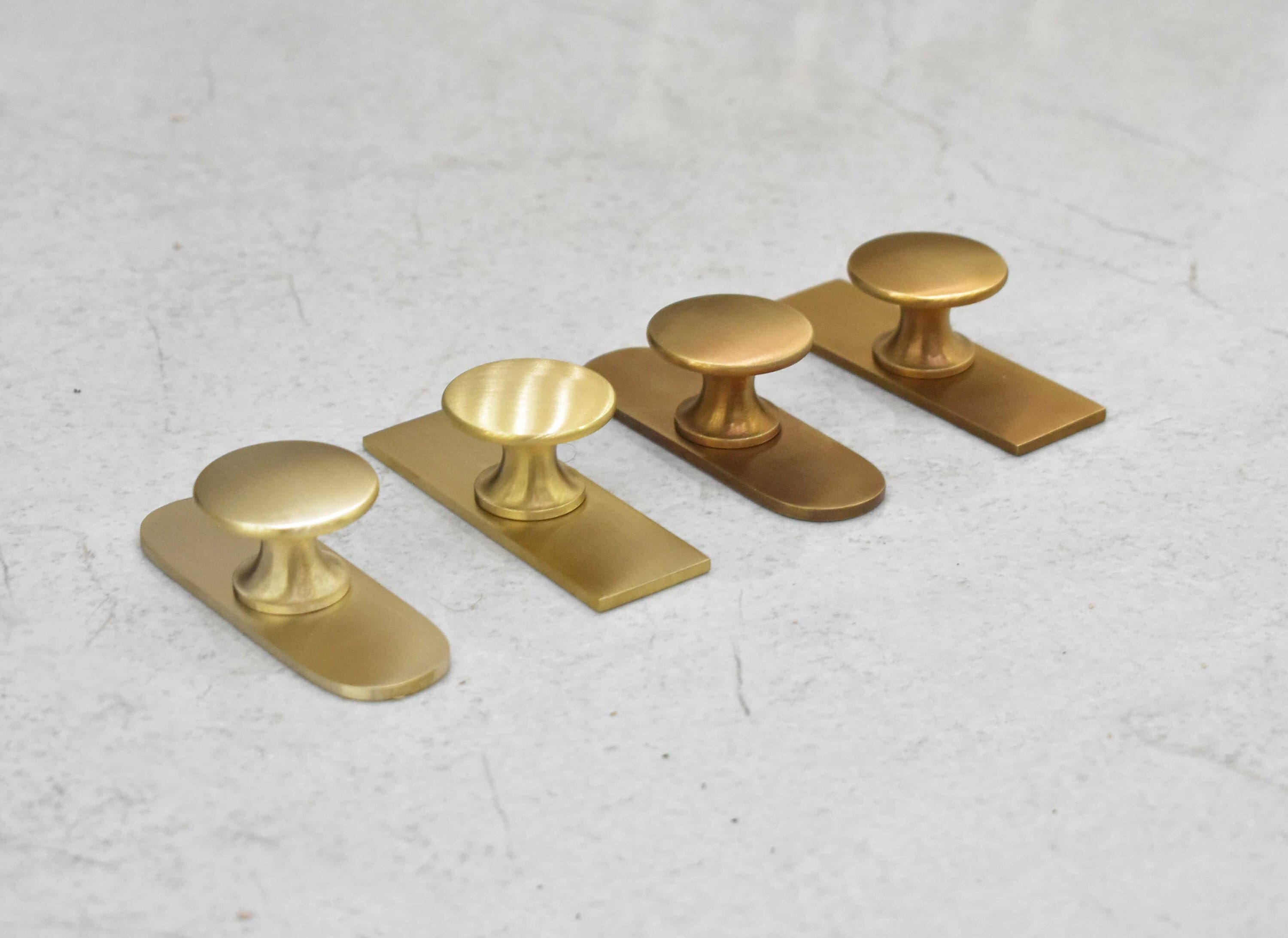 slim fit dress slacks Solid Brass Gold Knobs - 1.33