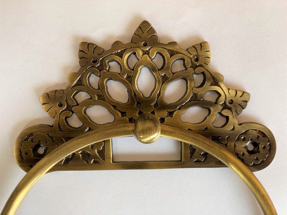 Brass Victorian Towel Ring Directly From Manufacturer Screws Included SUPER SAVER DEAL Till the Stock Lasts Hurry Etsy
