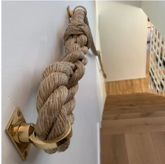 ROPE EYEPLATE Bracket/decking and Rope Handrail Fittings / Solid Brass and  Rust Resistant / Decorative Hardware for Ropes / Screws Included -   Israel