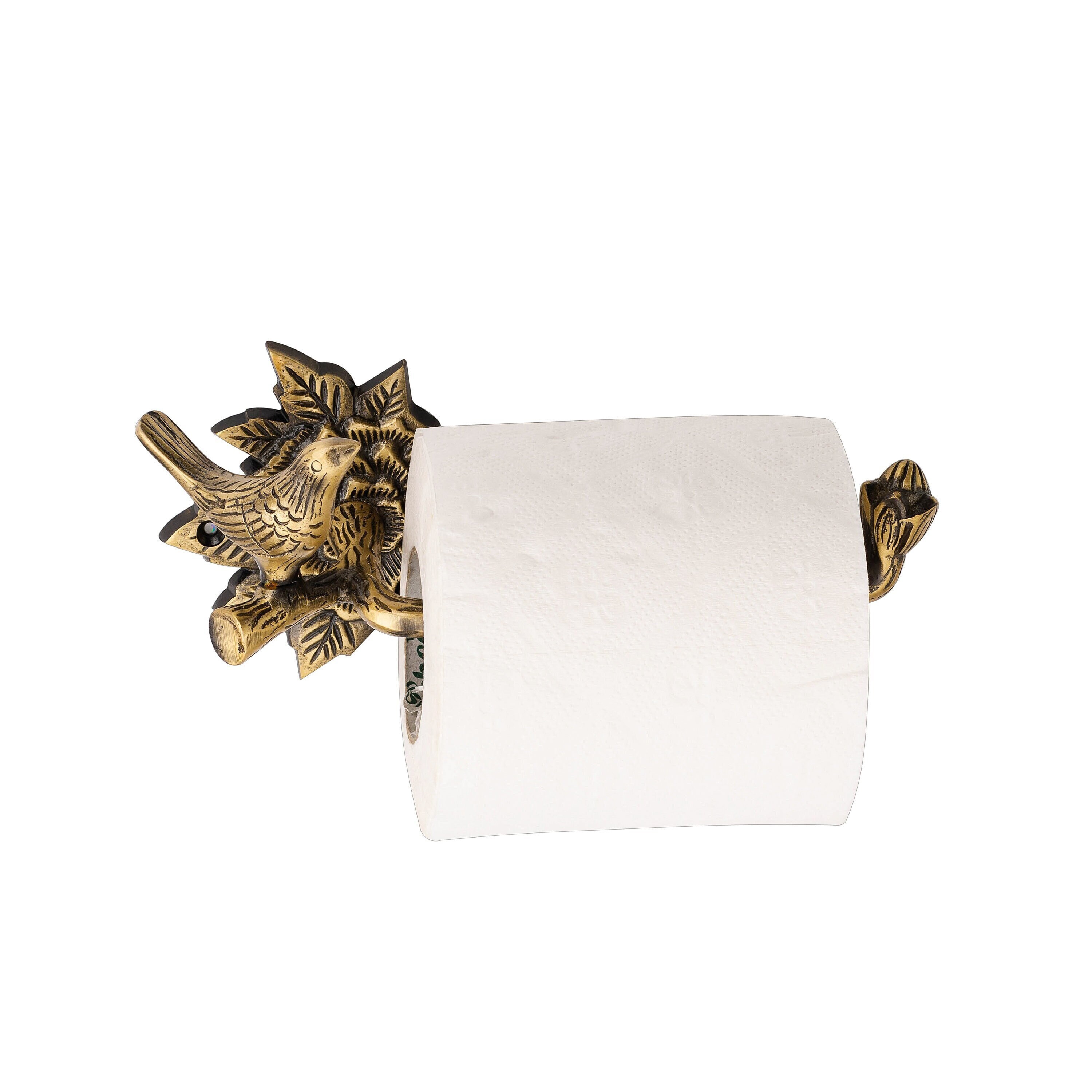 Beelee Bathroom Tissue Holder/Toilet Paper Holder Solid Brass Wall-Mounted  Toilet Roll Holder, Toilet Paper Tissue Holder with Mobile Phone Storage