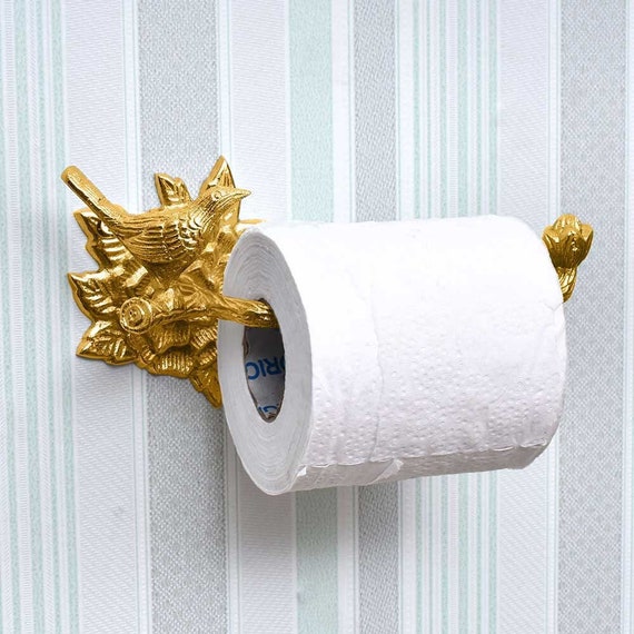 Polished brass paper towel holder hot sale