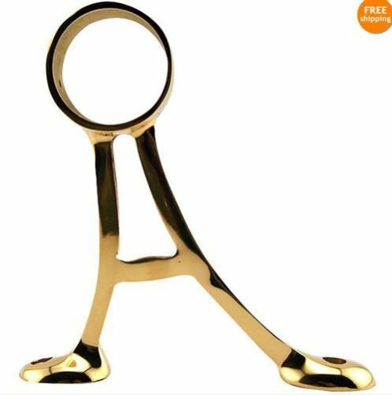 Brass Bracketsfoot Rest Supportsbar Foot Railfoot Restpub Etsy