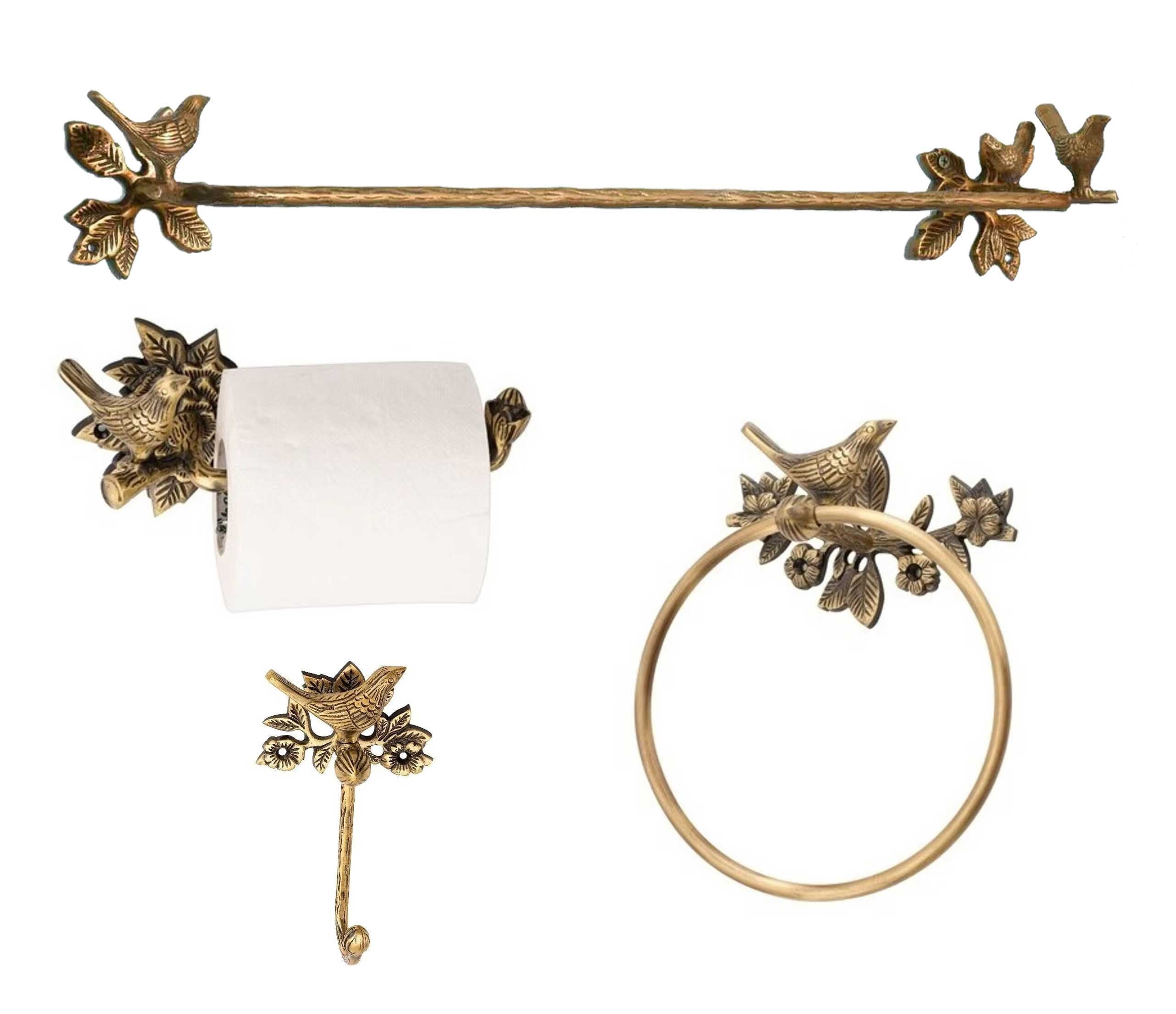 Brass toilet roll holder and towel ring new arrivals
