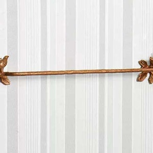 Brass Bird Towel Rack Made of Solid Brass & Handcrafted / Different Finishes / Durable for atleast 5 years Limited Stock Left image 6