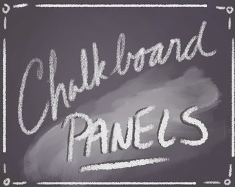 Pizarra: paneles de título para Twitch, cursiva, sitio web, perfil, enlaces de fotos de encabezados de redes sociales