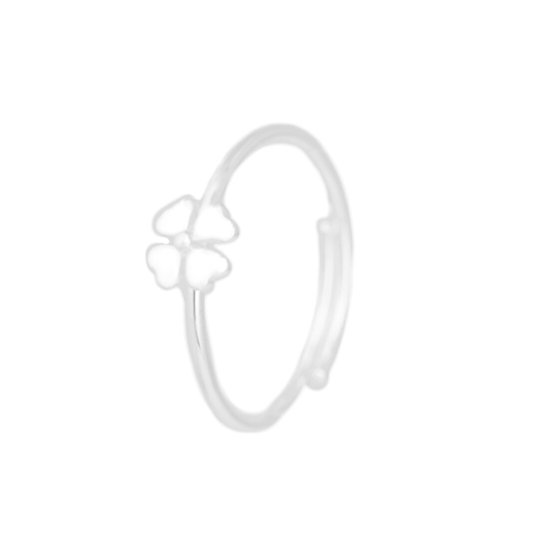 [Brighton] Lucky Clover Heart Fob-Silver main image 0