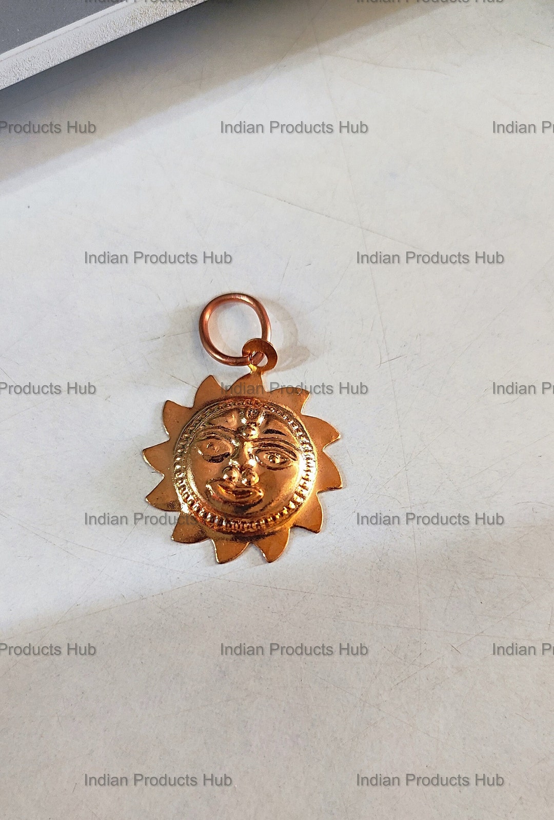 Pure Copper Energized Surya Locket Tamba Sun Pendent for Men Etsy
