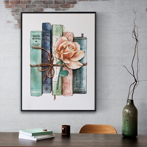 Printable Book Wall Art, Book Wall Art Prints, Abstract Home Decor, Printable Wall Art, Book related wall decor