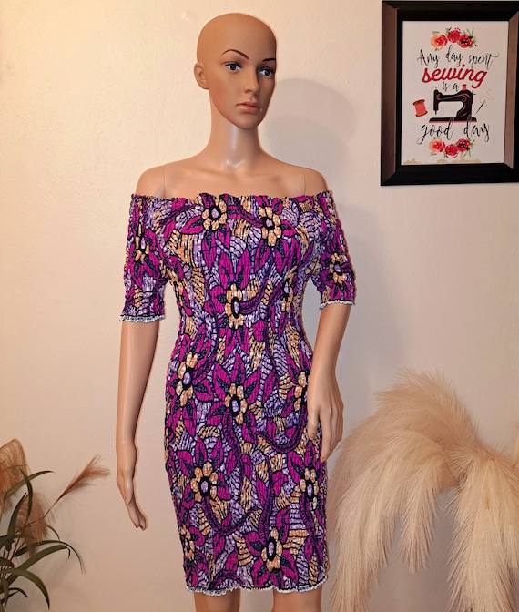 fitted elastic dress Beachside Bliss Black Open Knit Cover Up Mini Dress main image 1