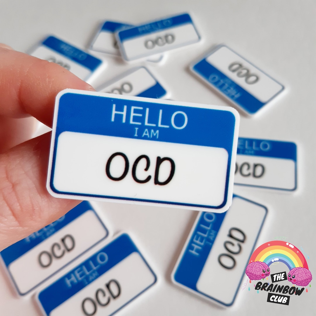 OCD Name Tag Badge Mental Illness Advocacy Obsessive Etsy Australia