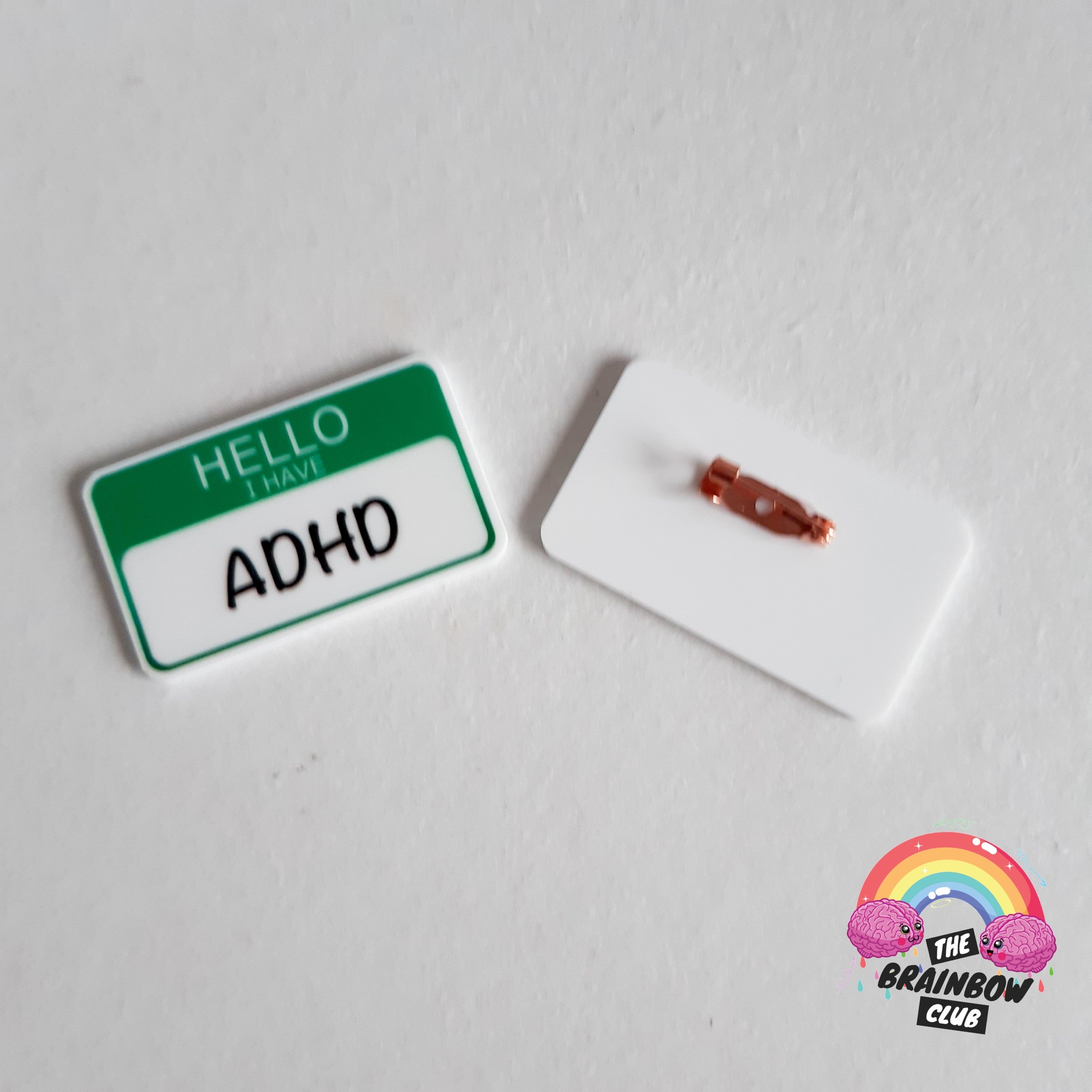 ADHD Name Tag Badge Mental Illness Advocacy Condition Health - Etsy