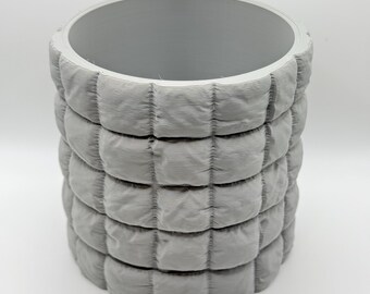 Maceta impresa en 3D con bandeja de goteo oculta