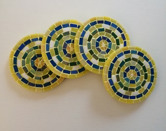 Set of 4 mosaic coasters