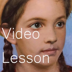 Video tutorial How to paint a portrait in oils Digital Download Tutorial for artists Video lesson Realistic Art Learn Painting Portraits