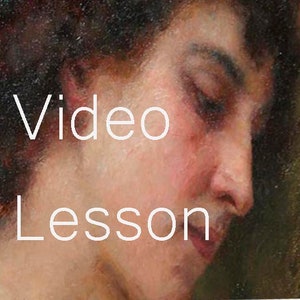 Video Tutorial How to paint a portrait in oils like W.A. Bouguereau Drawing course Realistic Art Learn Painting Portraits Digital Download