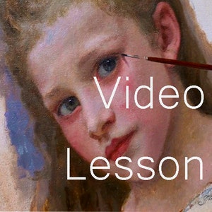 Video Tutorial How to paint a portrait in oils like W.A. Bouguereau Drawing course Realistic Art Learn Painting Portraits Digital Download