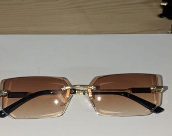 Bvlgari 521 Rimless Shield Sunglasses Made in Italy - Bono  display picture 3