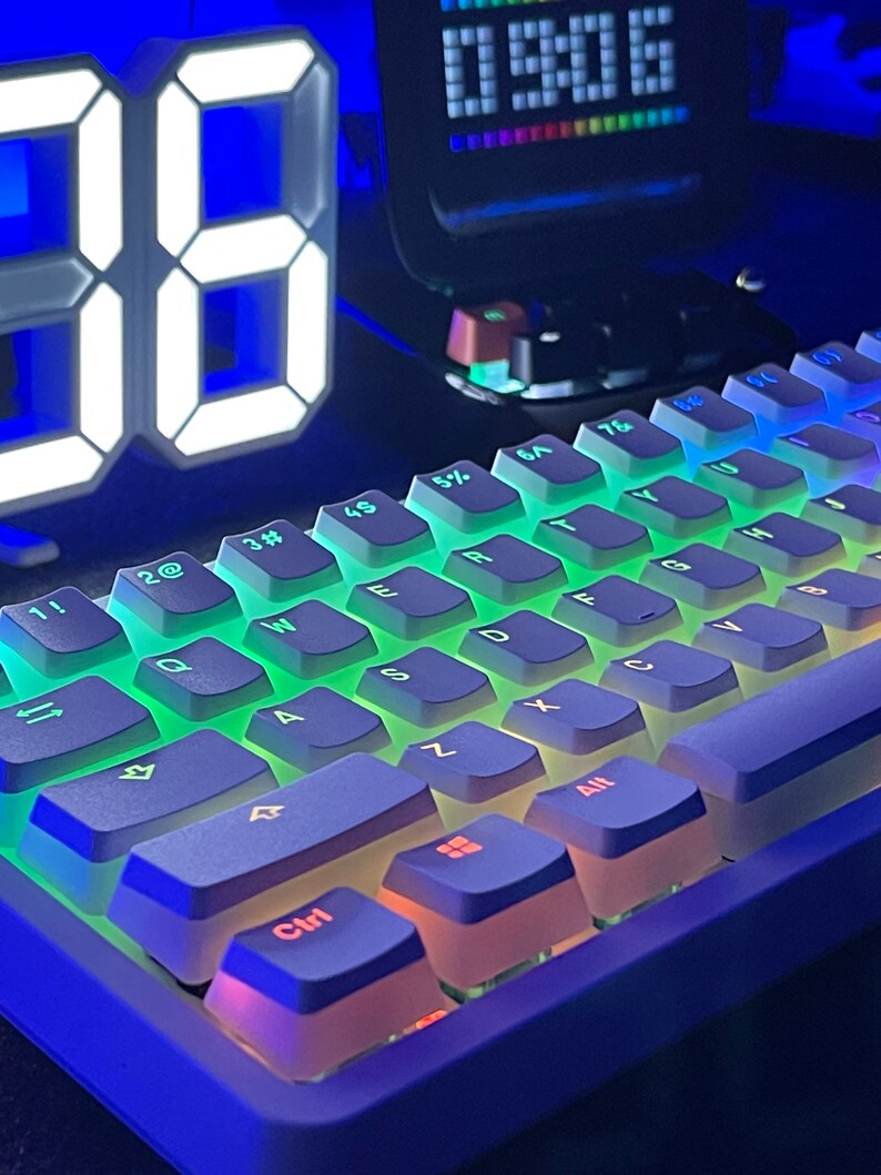 108pcs Double Shot Puddingstyle Keycap Set, PBT Keycap, Pink Keycap