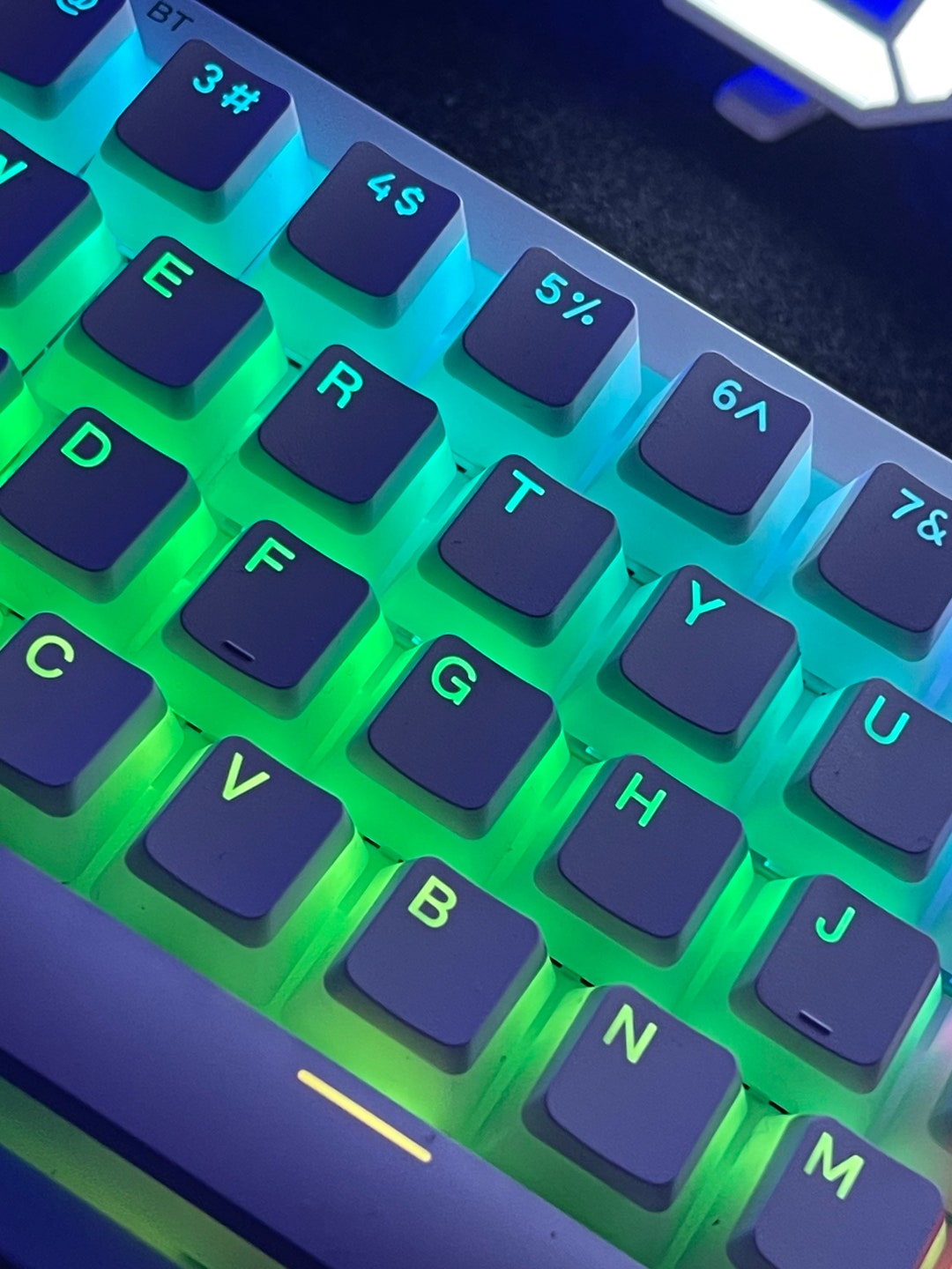 108pcs Double Shot Puddingstyle Keycap Set, PBT Keycap, Pink Keycap