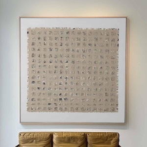 Beige 3D Texture Wall Art Beige Minimalist Painting Neutral Plaster Painting Wabi Sabi Wall Art Beige Texture Painting Modern Minimalist Art