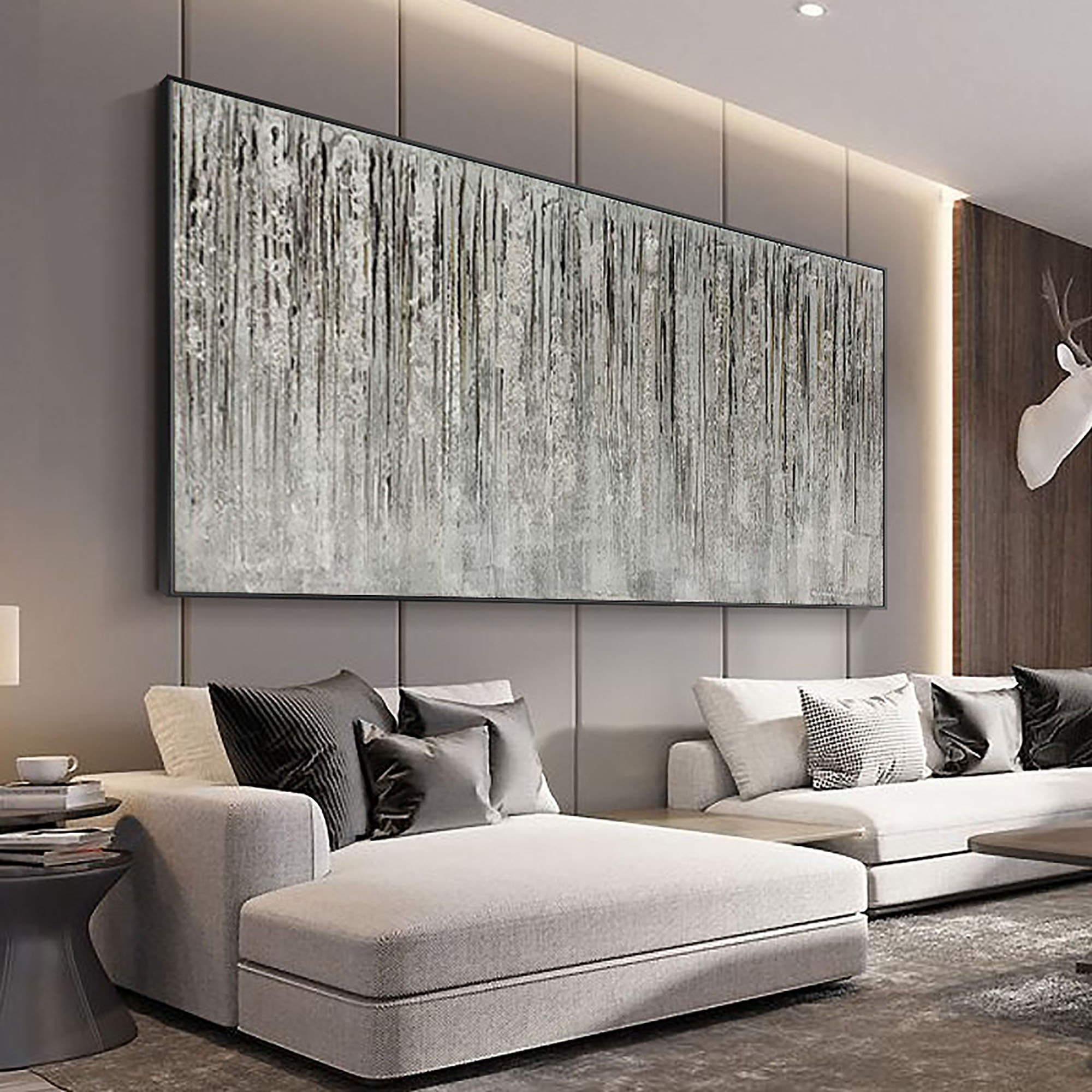 Large Abstract Oil Painting on Canvas Original Textured Boho Etsy