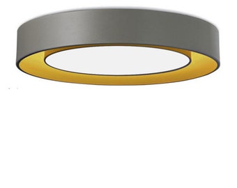 Deckenlampe Lampenschirm double 2side 90 cm Durchmesser Pendelleuchte  Deckenleuchte Gold