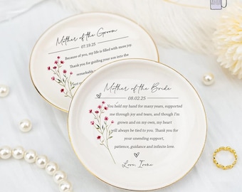 Mother's Of Groom Bride Dish, Rings Dish, Gift From Bride, Gift From Daughter, To My Mother On My Wedding Day, Wedding Bridal Party Gifts.