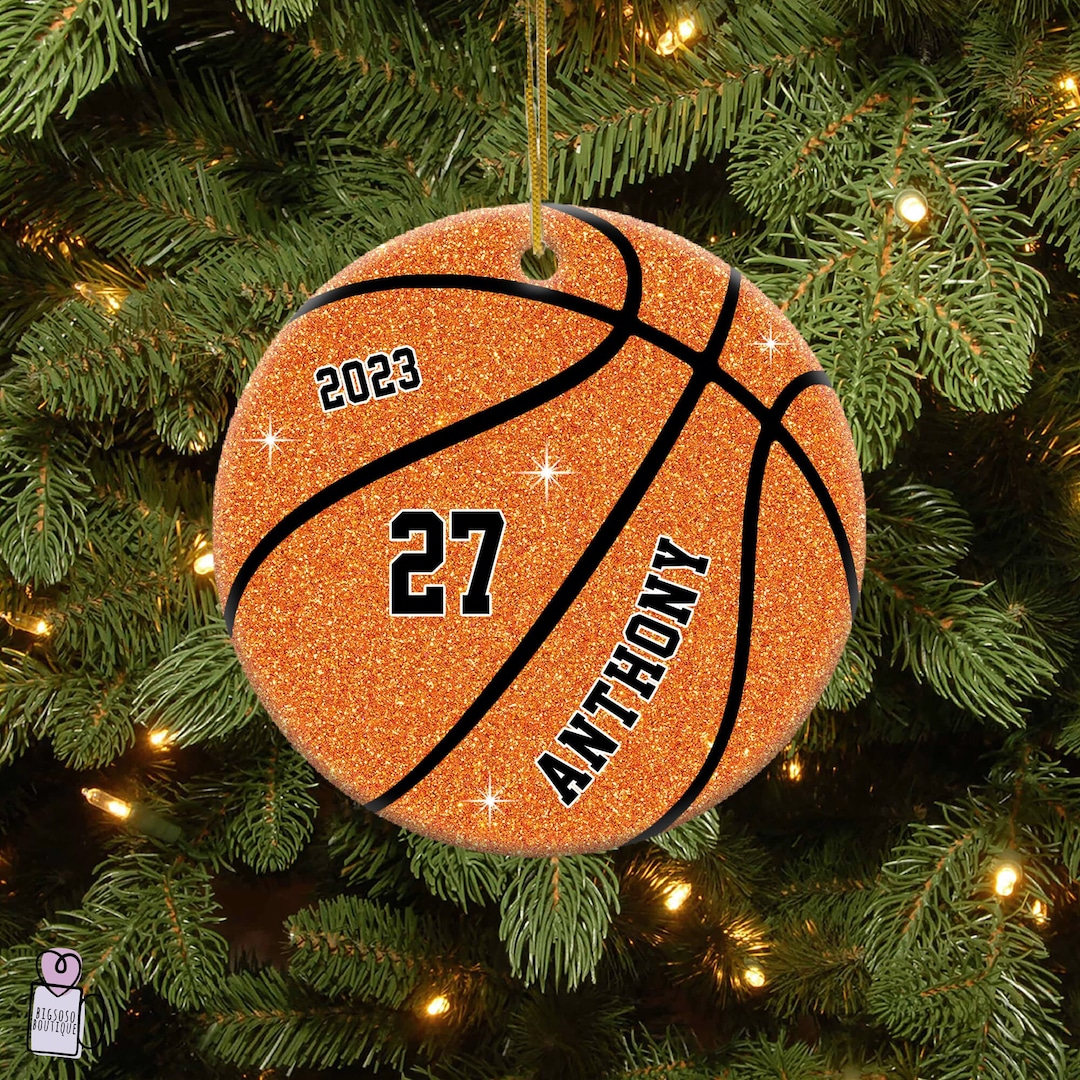 Basketball Christmas Ornament, Basketball Ornament, 2023 Basketball