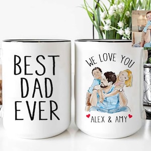 Best Dad Ever Mug, Personalized Photo Mug For Dad, Mug With Picture, Kids Photo Mug, Father&#39;s Day Gift, Father&#39;s Day Mug For Dad, Gift Mug2.