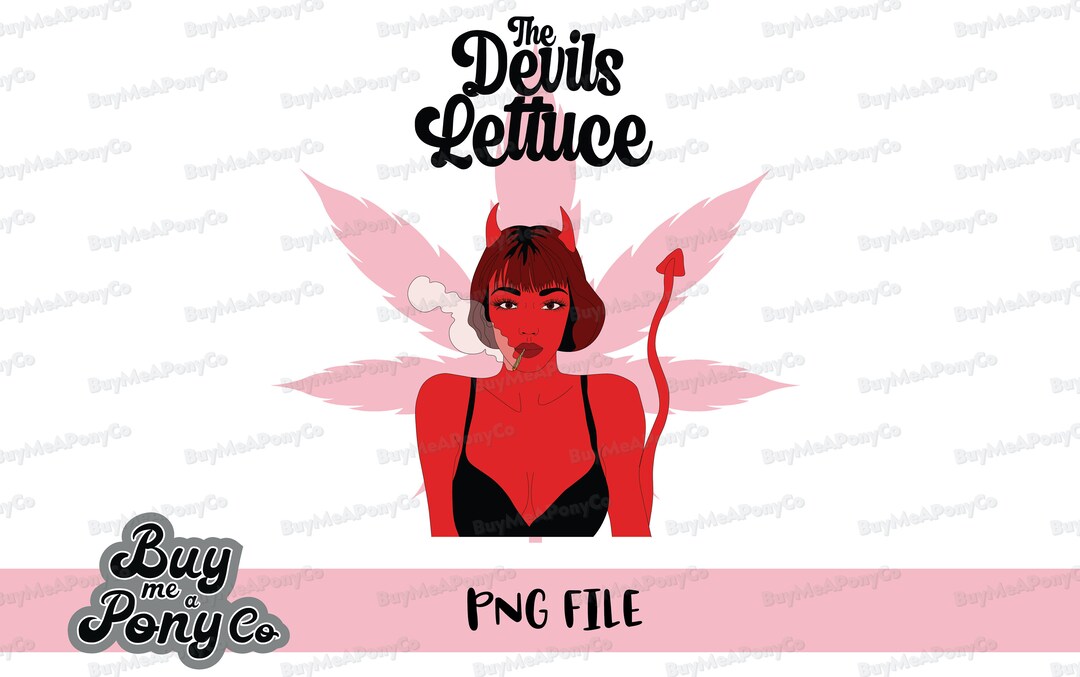 Devils Lettuce PNG, Digital Download, Sublimate, Weed, Cannabis, 420 ...