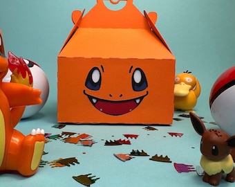 Pikachu, Charmander, Squirtle, Gengar, Bulbasaur Gable Favor Bag SVG for Cricut