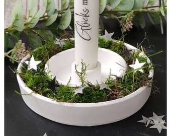 Candle plate * candlestick * simple and for every season *