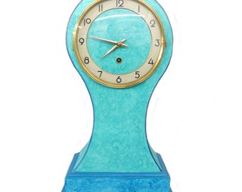 Reloj de mesa moderno, mecanismo mecánico Hermele, reloj de mesa vintage, cajas de reloj fabricadas de forma sostenible, cajas de reloj creativas, reloj de mesa único
