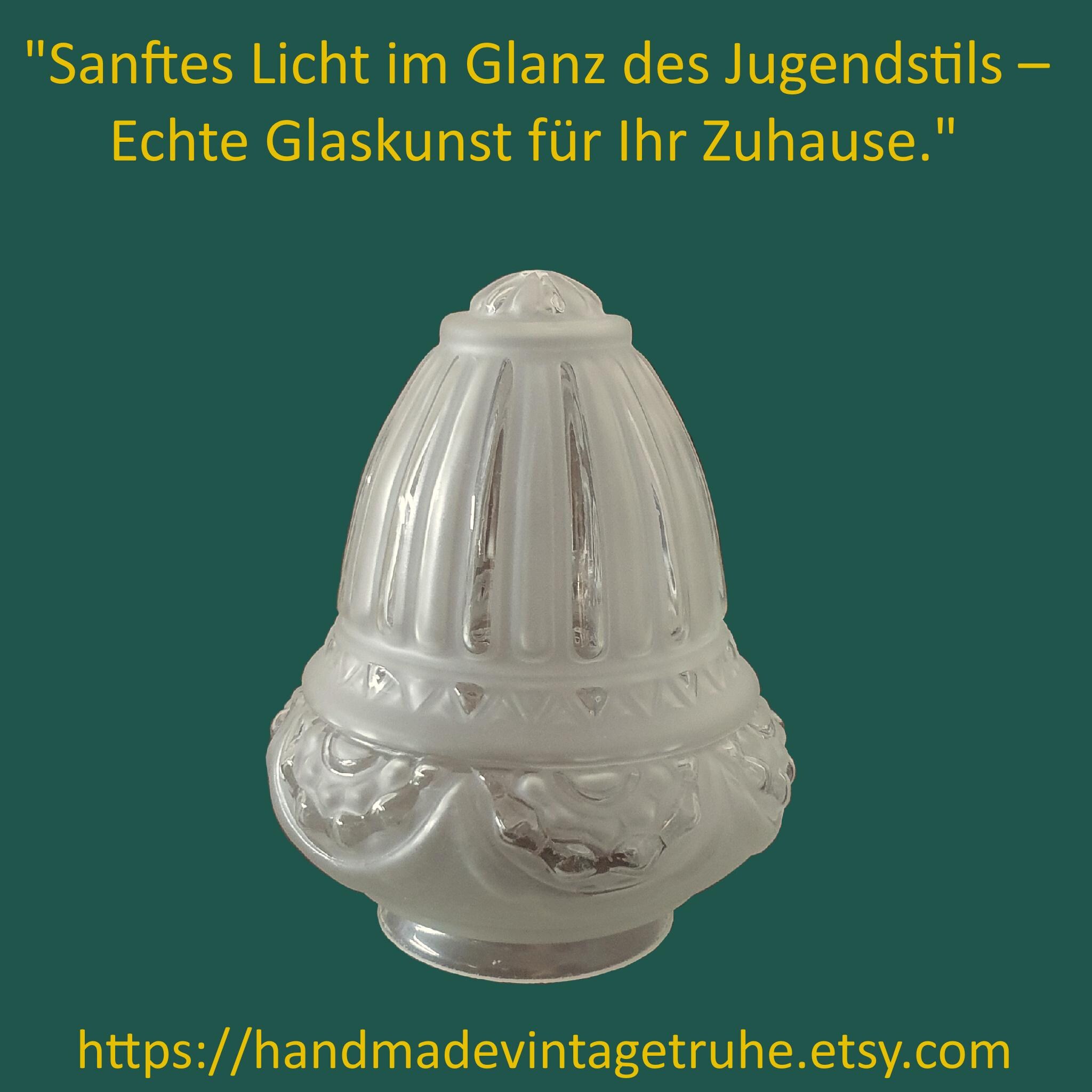 Jugendstil lampenschirm glas