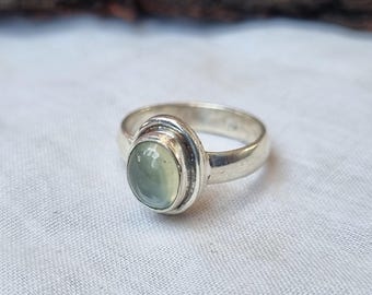 Handmade Aquamarine Ring: 925 Sterling Silver Gemstone Ring