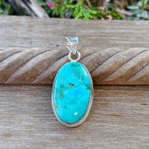 Kingman Mohave Turkoshänge, 925 Sterling Silver, Damhänge, Handgjorda Smycken, Bröllopspresent