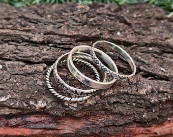 Anillo de plata de ley 925: Anillo de pulgar/promesa