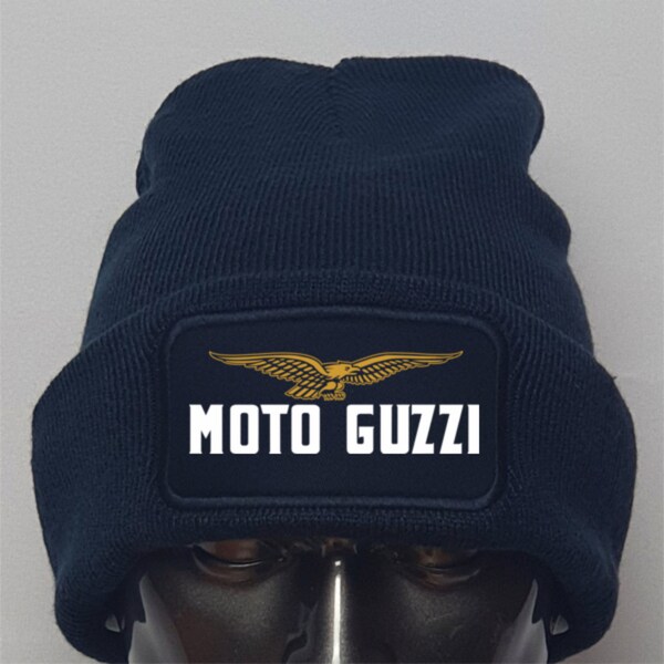 Vintage Moto Guzzi Motorcycles Biker Premium Beanie Hat - Choice of Colours - Eco-Friendly - Father's Day Gift - Christmas Gift