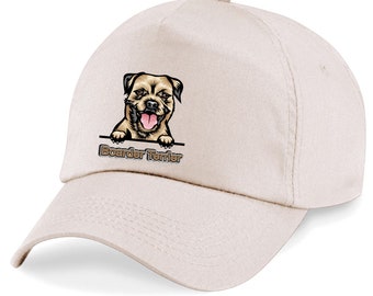Cute Border Terrier Baseball Cap | Adjustable Rip-Strip | High-Quality Color Decoration