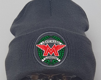 Vintage Matchless Motorcycles Biker Premium Beanie Hat - Choice of Colours - Eco-Friendly - Father's Day Gift - Christmas Gift