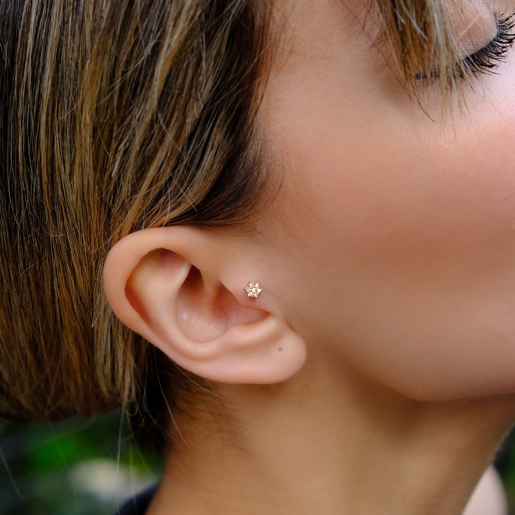 Diamond tragus deals bar