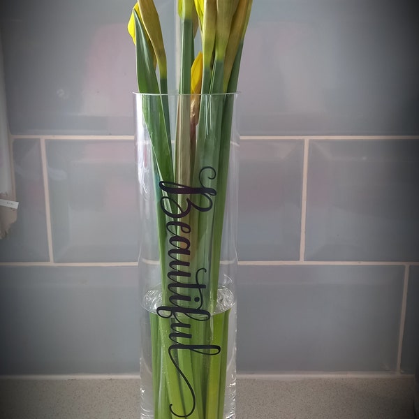 Contemporary glass vase