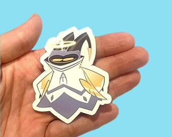 Hazbin Hotel Flat Squished Adam Sticker