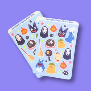 Studio Ghibli Inspired Mini kawaii Cute Planner Stickers Stationary