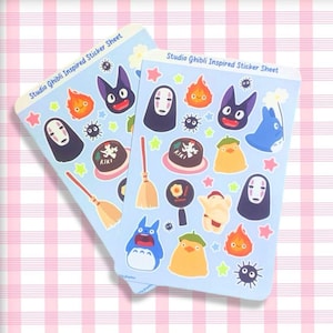 Kawaii heks, geest Anime kasteel geïnspireerd mini kawaii schattige planner stickers stationair