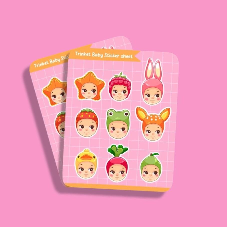 Trinket Angel Baby Blind Box Kawaii Cute Planner Stickers Stationary - Etsy